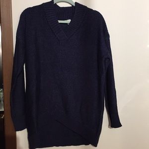 Tobi Blue V neck sweater